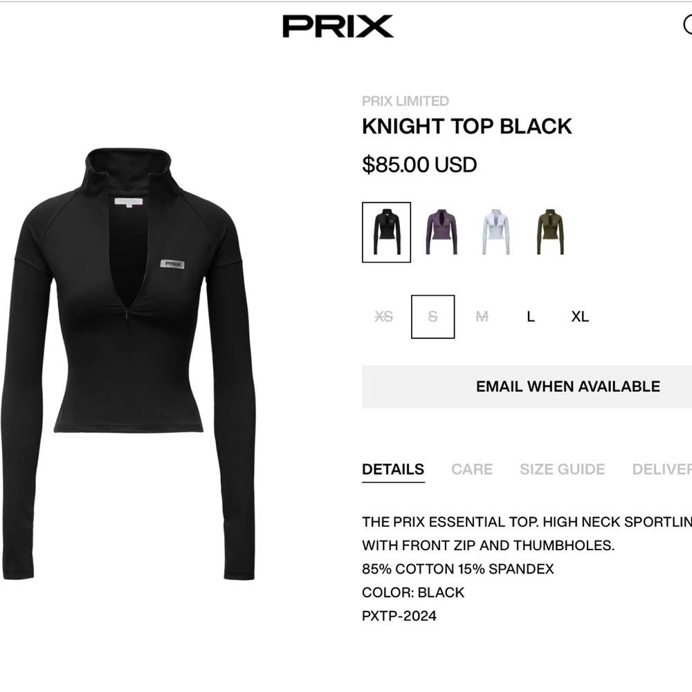 Women's Black Long Sleeve Top